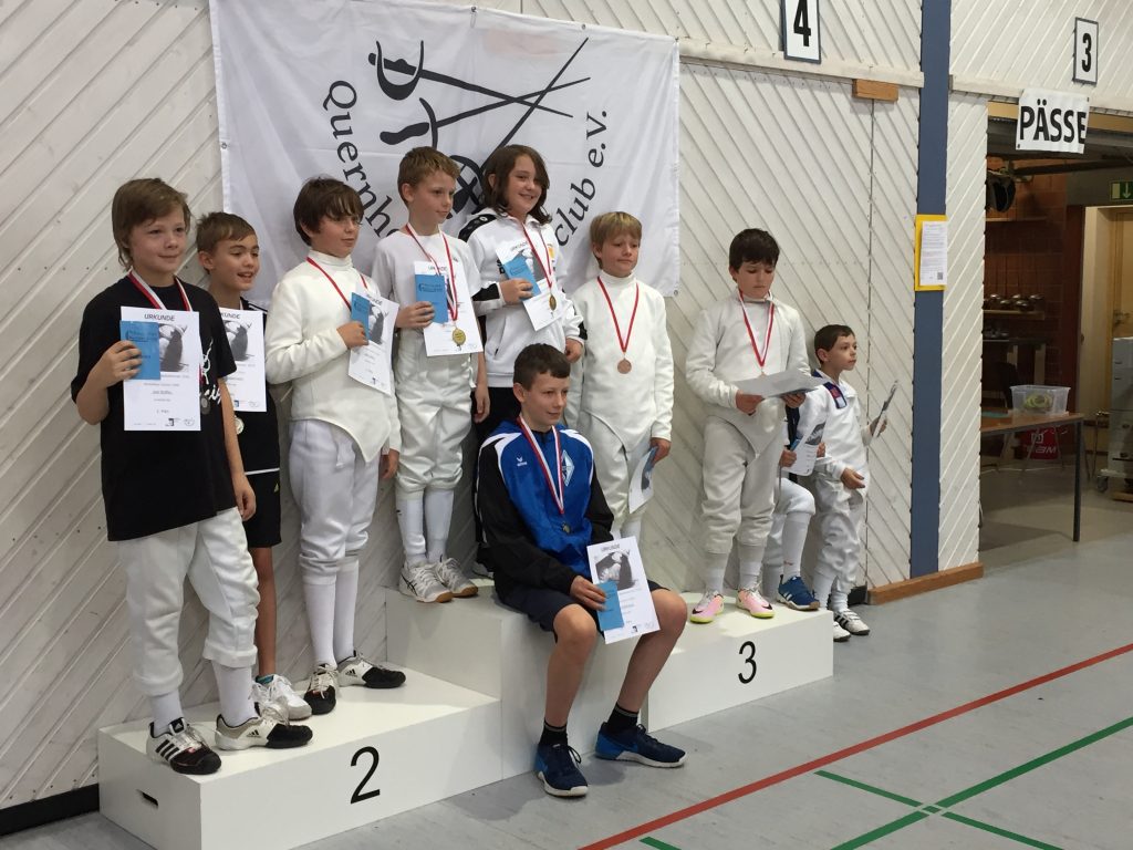 Siegerehrung Schüler Degen